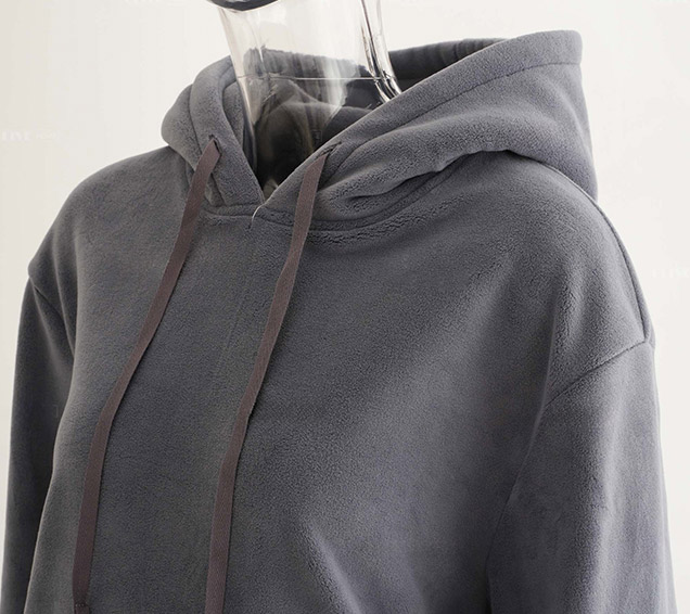 "Kitten-Soft" Micro-Fleece Hoodie with Adjustable Drawcord – Wholesale Fashion Supplier
