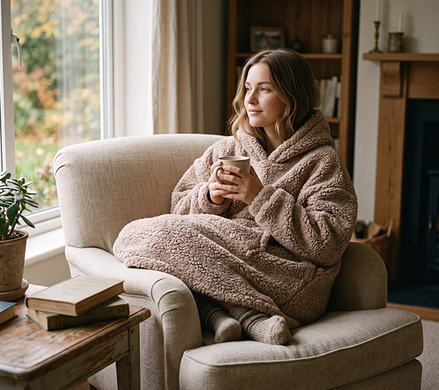 Oversized Solid Cloud Sherpa Fleece Hooded Sweatshirt with Kangaroo Pocket