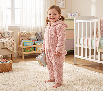 Printed Hacci Knit Pyjamas Set with Matching Scrunchie
