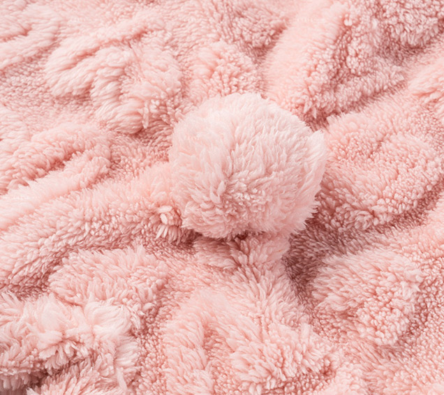 Cute Solid Heart-Jacquard Sherpa Baby Romper with 3D Tail – Premium Infant Sourcing