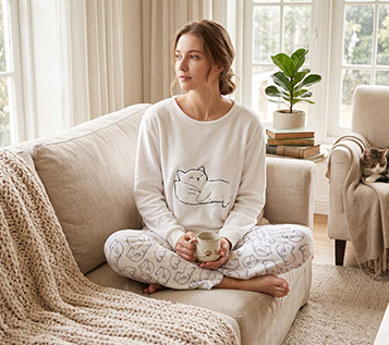 Leopard Jacquard Flat-Knit Robe with Unified Solid White Trims – Premium Winter Sourcing
