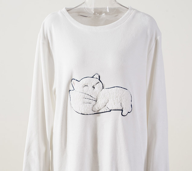 Fox-Printed Minky Velour Pyjamas Set with Coordinated Sherpa Applique – Premium Sourcing