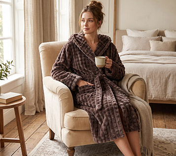 Classic Leopard-Printed Flannel Shawl Collar Robe – B2B Supplier Direct
